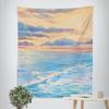 VIKAMA Healing Seaside Sunset Tapestry Bedroom Headboard Balcony Wall Decor Tapestry InstagramStyle Artistic Room Decor