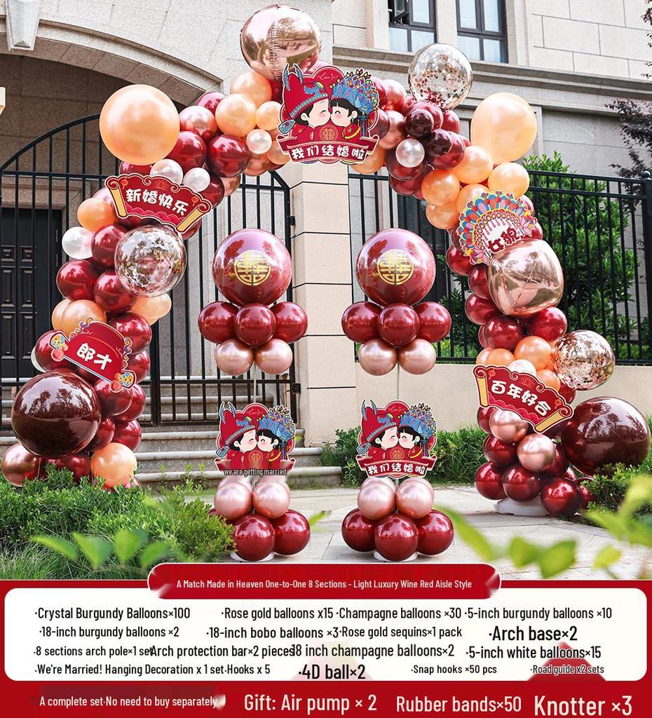 Wedding Balloon Arch Stand for Outdoor Aisle or Doorway Decoration