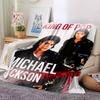 1pc Michael Jackson Performance Flannel Blanket,Ultra Soft Warm Plush Throw for Home Bedroom Bed Sofa Cover Camping Picnic gift Y72411