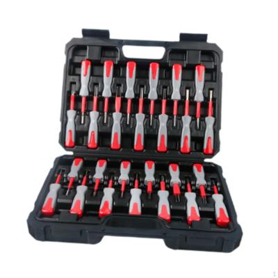 26x Terminal Removal Tool Kit Non Slip Handles Extractor Depinning Tools with Storage Case for