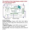 Tm1637 4 Bits Digital Led Display Module For 7 Segment 0.36Inch Clock Red Anode Tube Four Serial Driver Board Pack