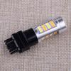 2Pcs Error Free White Amber 3157 LED Switchback DRL Turn Signal Parking Light Bulbs DC 12V
