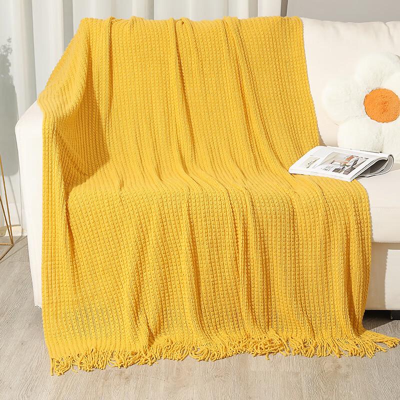 OEING Knitted Tassel Throw Blanket 130x180cm