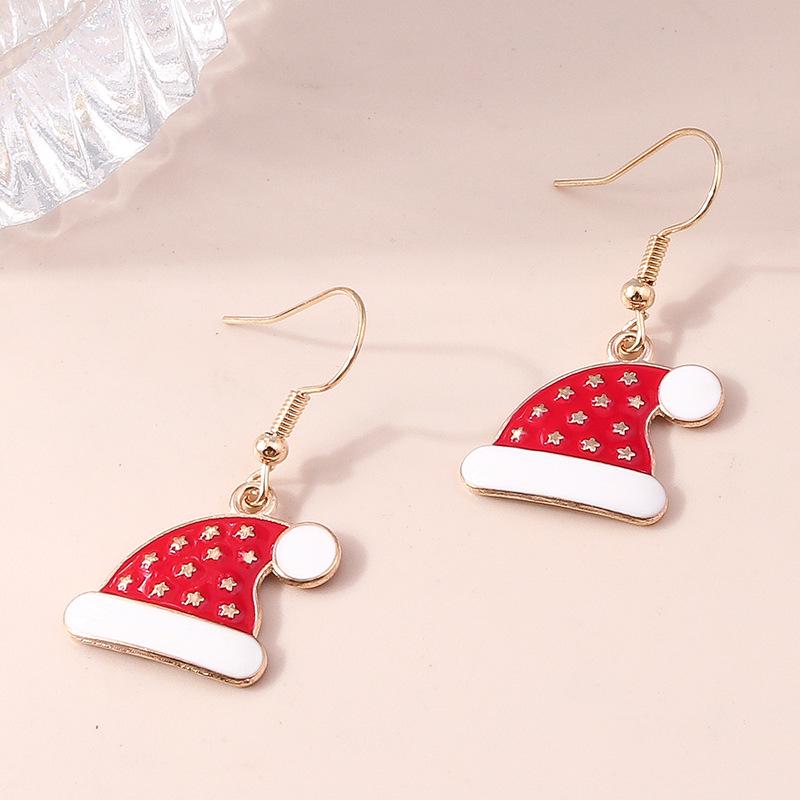 Weihnachtselch & Weihnachtsmann Schneeflocken-Ohrringe mit Persönlichkeit