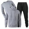 Loose Autumn/Winter Fleece Hoodie & Sweatpants Three-Piece Casual Sports Set