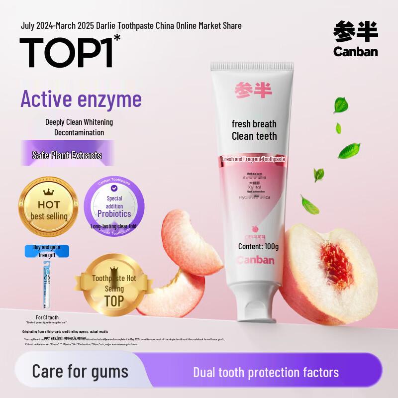 Cansen Enzyme Whitening Fresh Breath Toothpaste
