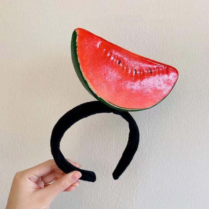Novelty Knitted Headbands Stuffed Vegetables Hairbands Comfortable Costume Headpiece for Party Costume Accessory
