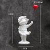 2025 New Balloon Girl Tank Art Figure Statues Banksy Figurines Collection Interior Decoration Accessorie Pop Street Resin Crafts