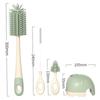 Set perie + suport din silicon Jolly Life, verde, 1 set