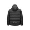 Skechers Giacca imbottita con cappuccio tessuta casual calda comoda marca semplice uomo capospalla Nero Carbone P424M217-0018