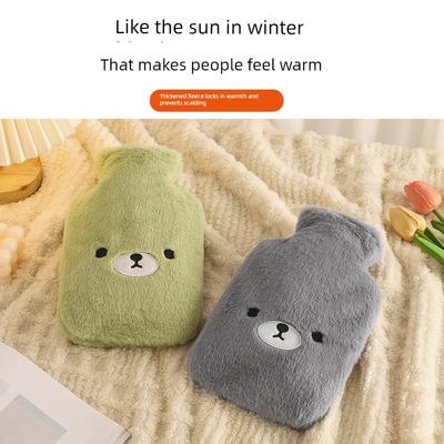 Cute Plush Hot Water Bottle for Girls' Dormitory Students, Cartoon Hand Warmer for Warming Bed, Winter Hot Water Bag for Warming Feet