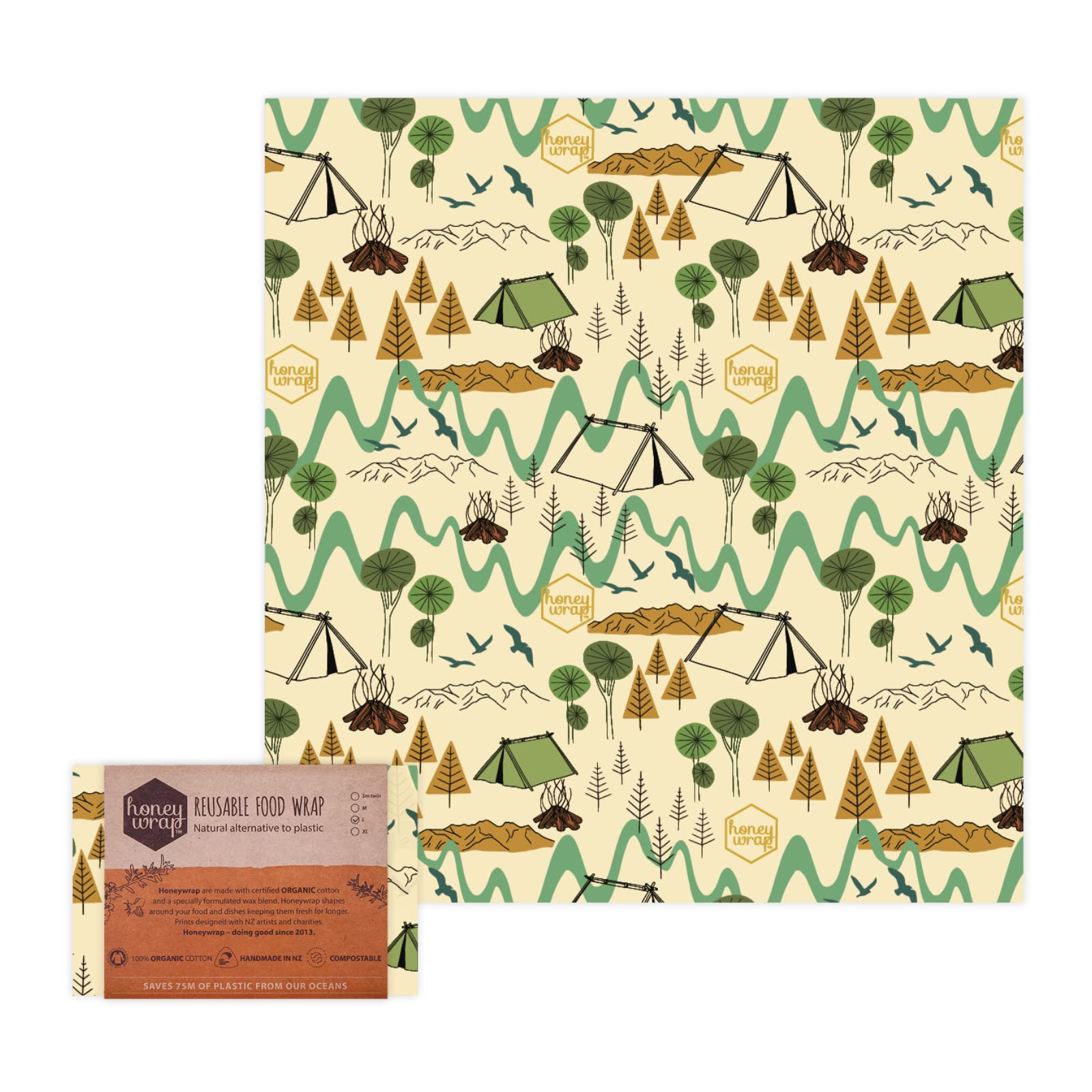 

Honeywrap Beeswax Eco Wrap размер L 1 шт. Кемпинг -