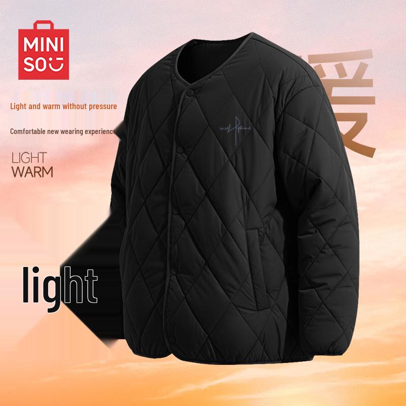 MINISO Men's 2025 Winter Lightweight Quilted Padded Jacket