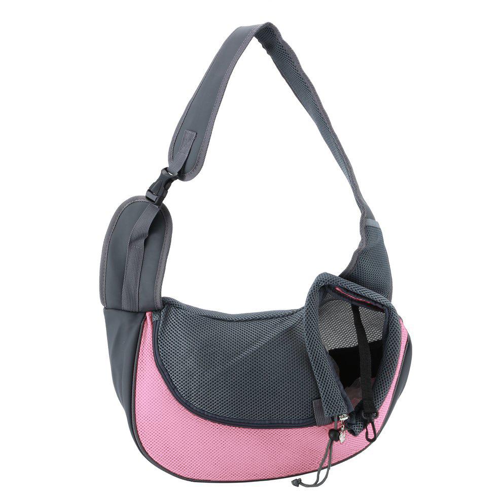 

Breathable Mesh Pet Backpack for Cats & Dogs - Portable Crossbody Travel Bag Small