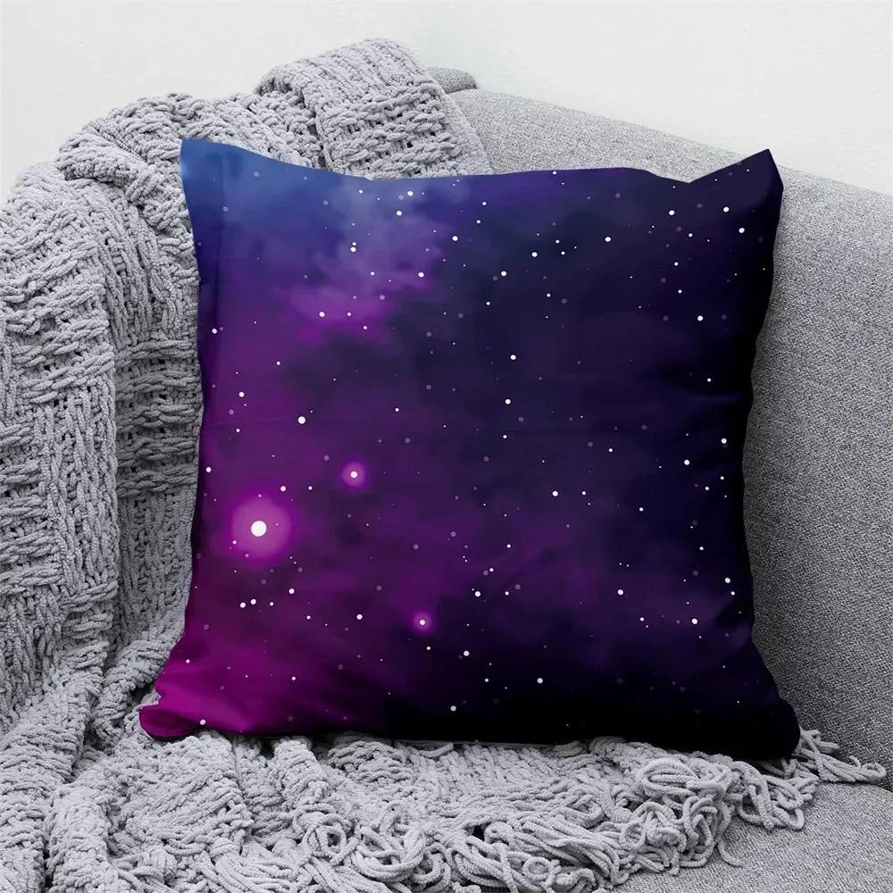 Lyxig Heminredning Kuddfodral Vardagsrum Soffa Kuddfodral Kosmiskt Rymdmönster Kuddfodral