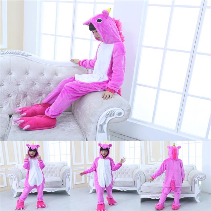 Pyjama Onesie Licorne Pour Enfant Et Adulte - Déguisement Cosplay, Unisexe, Pour Halloween, Soirée, Confortable En Flanelle - 7