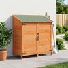 Garden Shed with Lock Brown 106.5 x 56 x 113.5 cm