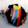 Pac-Man, Retro Themed Automatic Opening and Closing Umbrella, Compact Travel Umbrella, Lightweight and Portable, Suitable for Beach Commutin