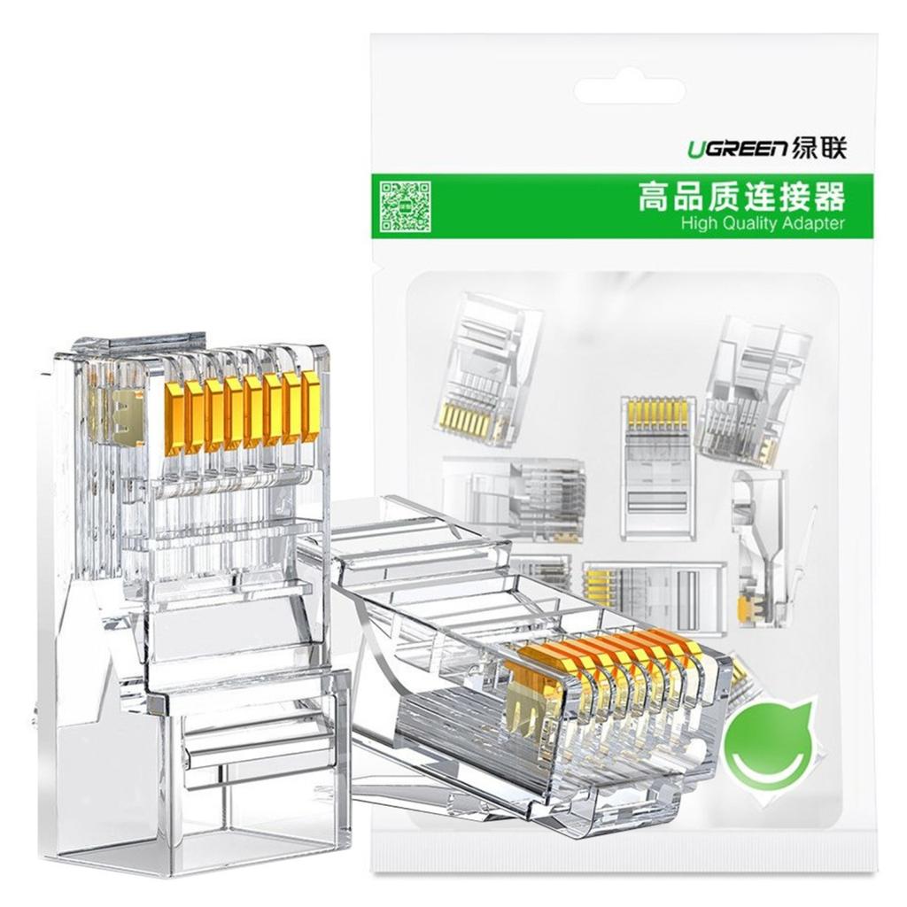 Wtyczka Rj45 Ugreen Nw120, Ethernet, 8P/8C, Cat.6/6E, Utp (100Szt.)