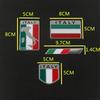 TK.Felly Aluminum Plate Italy Emblem Sticker Flag Car Decoration Flag Waterproof Set of 4