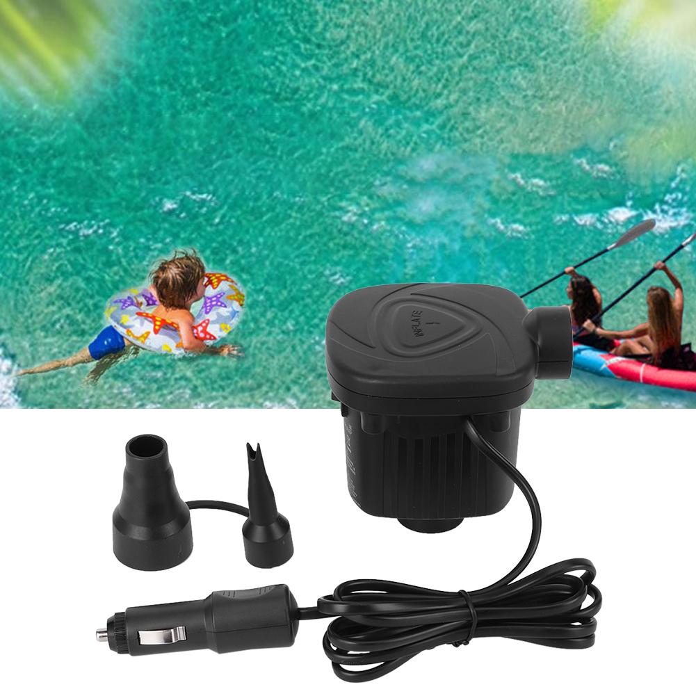 12V Auto DC Elektrická Vzduchová Pumpa Venkovní Nafukovací Člun Plovoucí Postel Plavání Přenosný Nafukovací Nástroj