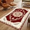 Elegant Floral Pattern Design Non-Slip Home Carpet Design for Office Decor Living Room Bedroom Gift