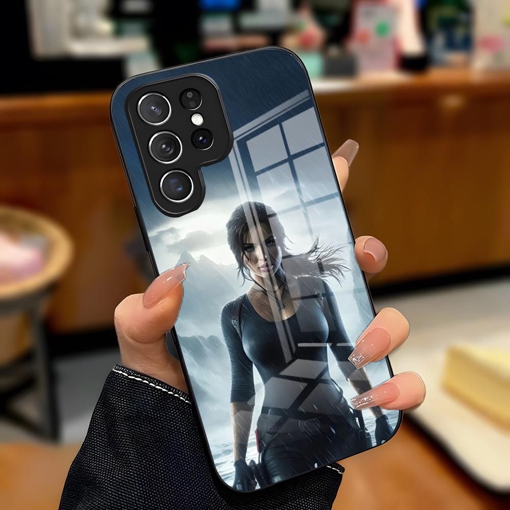 T-Tomb Raider Phone Case For Samsung S26 S25 Plus S20 S20 Plus S22 Ultra S23 FE S21 Plus S21 Ultra Glass Cover