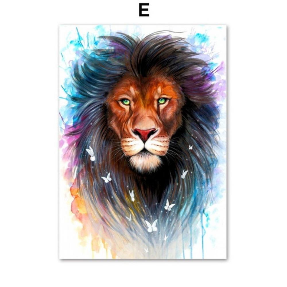 Artă de perete cu animale abstracte nordice Pictură pe pânză poster de artă imagini de perete imprimate pentru decorarea sufrageriei acasă