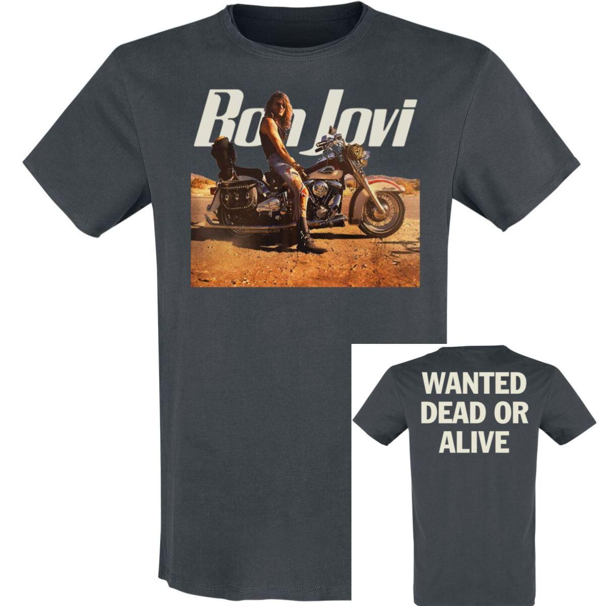 2026 Wanted Bon Jovi Band TShirt Cotton Graphic Tee Unisex Unisex Summer Streetwear Top Ins Y2k 2XL