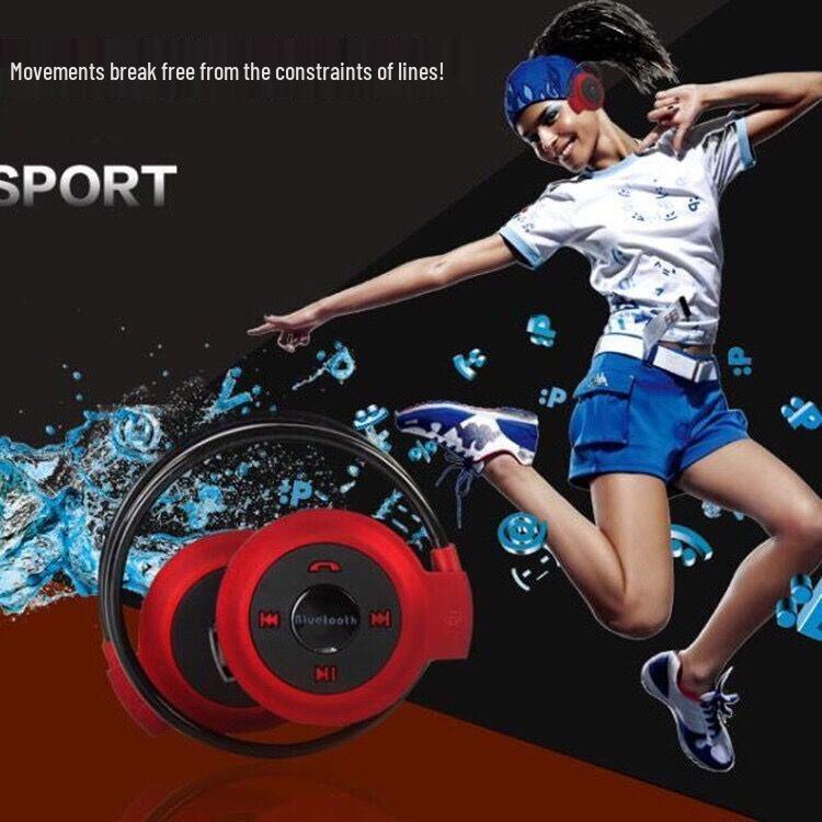 Foldable Bluetooth Wireless Headphones: Over-Ear, Dual-Ear, Music & Calls, Card Slot, Sports-Ready