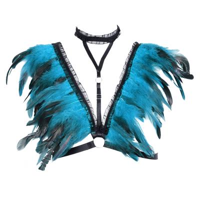 Spitzenfeder-Halsband, Sexy Dessous, Party-Tanz, Nachtclub-Kostüme, Rollenspiel, Halloween-Kostüm, Party-Dekoration
