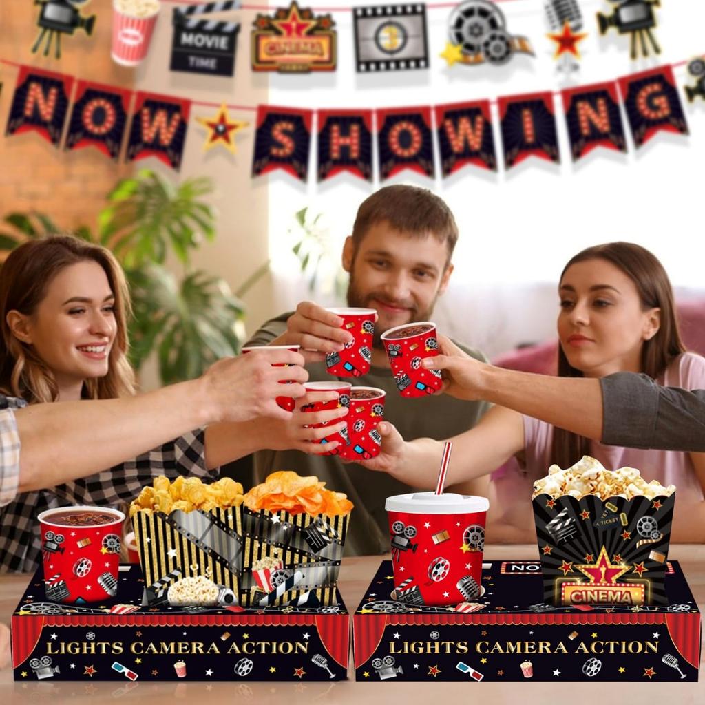 Active Island Movie Snack Tray, Disposable Food Tray Box, Foldable A610 (36)