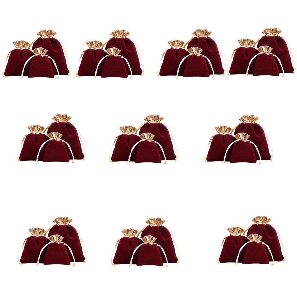 Compact Lightweight Velvety Storage Solution Drawstring Bag for Jewelry Protections and Organization On the Go or At Home