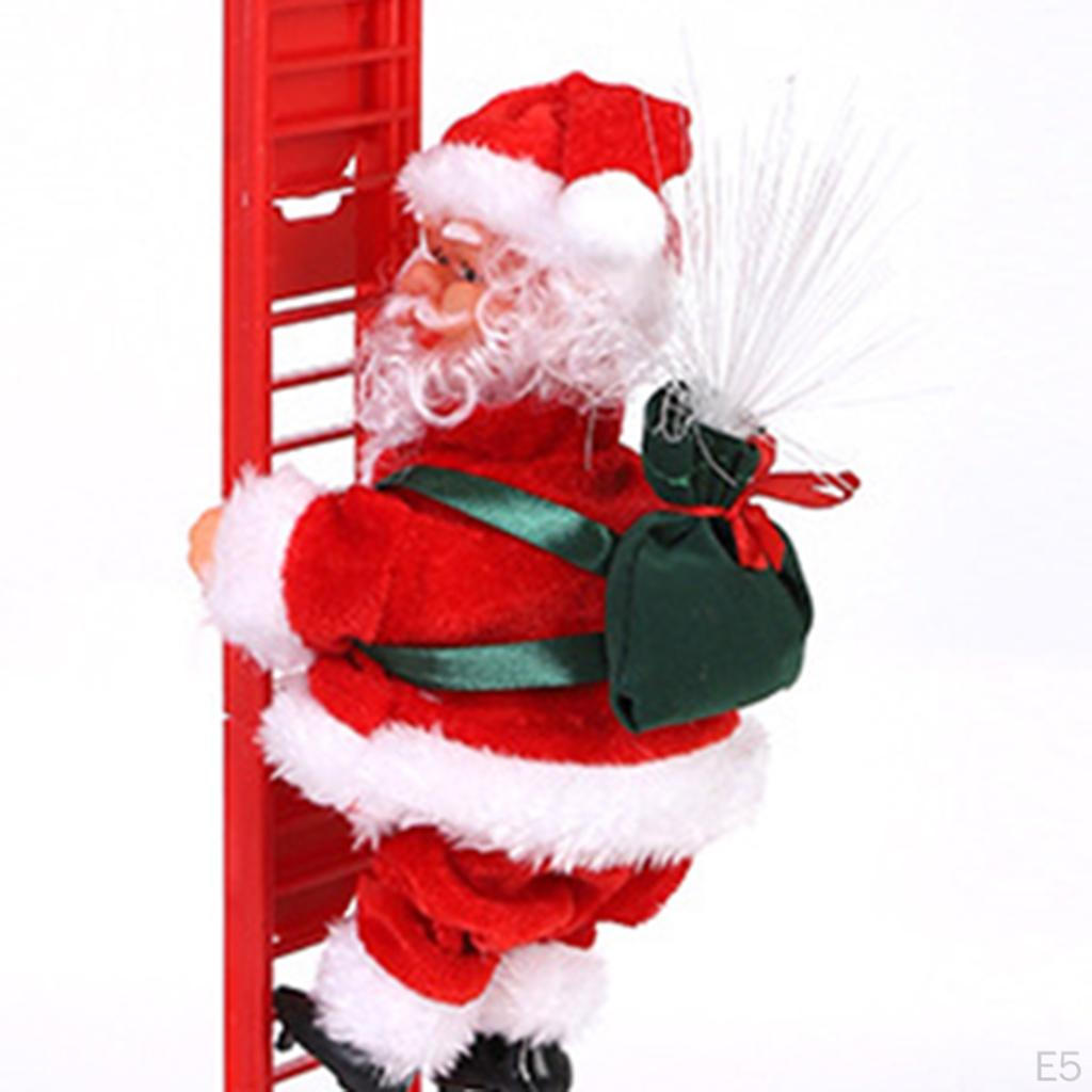 Climbing Ladder Children Creative Novelty Action Figure Holiday Christmas Music Ornament Festival