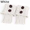 Button Cable Knit Wool Ankle Leg Warmers Women Short Boot Sock ToppersCozy Autumn WinterKnitted Foot Covers WarmShoe Accessories