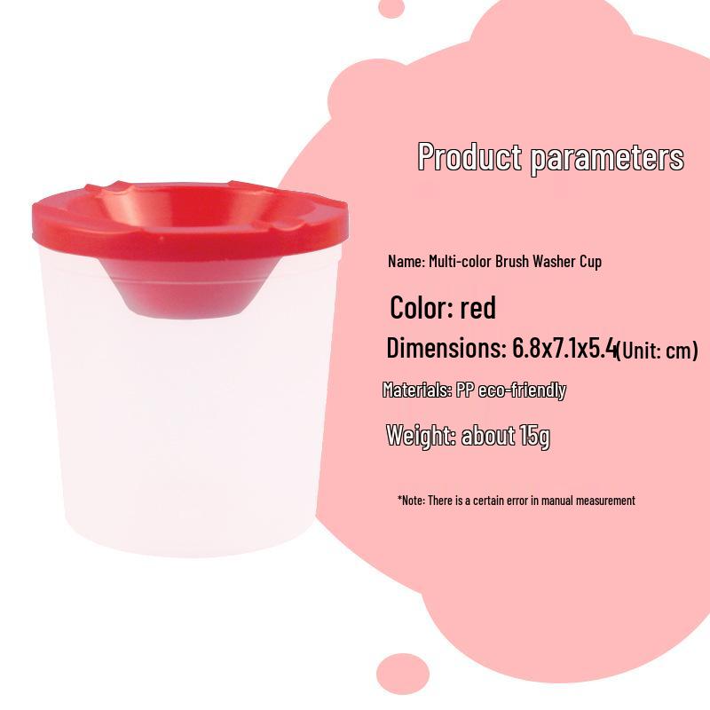 Pigment & Brush Washing Cups: Multi-functional Plastic for Kids' Painting Easel Accessories