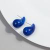 New AB Colorful Chunky Teardrop Earrings Dupes for Women Smooth Hollow Thick Water Drop Earring Hoops Trendy Jewelry Lightweight