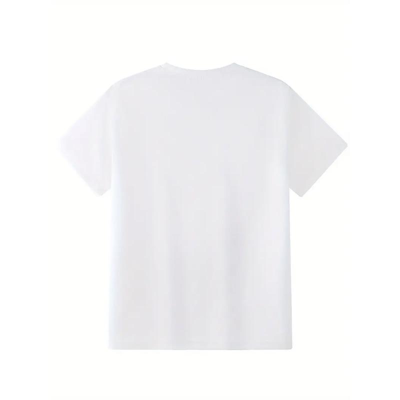 Europäische Größen Kinder Mädchen Mode kurzärmelige T-Shirts Mädchen Mode T-Shirts, frühe Herbst Oberteile, Alltagskleidung, bedrucktes Outdoor Freizeit Oberteil