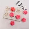 Six-rose Aromatherapy Candle Silicone Mold Resin Polymer Clay Mold Suitable for Handmade Soap and Gift Box Decoration