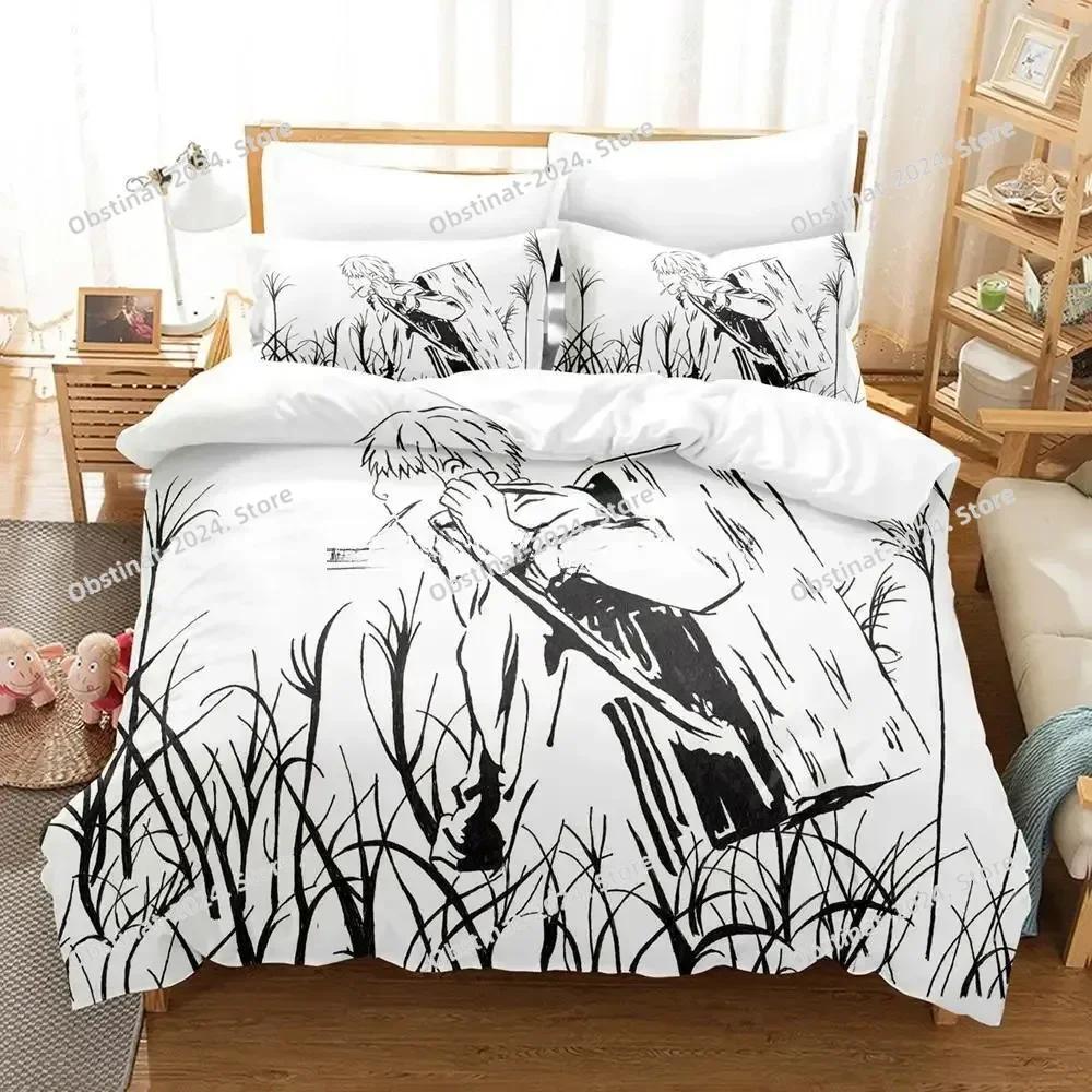 Mushishi Bedding Set Single Twin Printed Bed Set With Pillowcase Bed Duvet Cover Soft Single Double Queen Super King Size