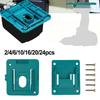 Mountable 18V Battery Holder Set for BL1815 BL1820 BL1830 BL1840 BL1850 BL1860 with Tool Storage Racks Easy Fit