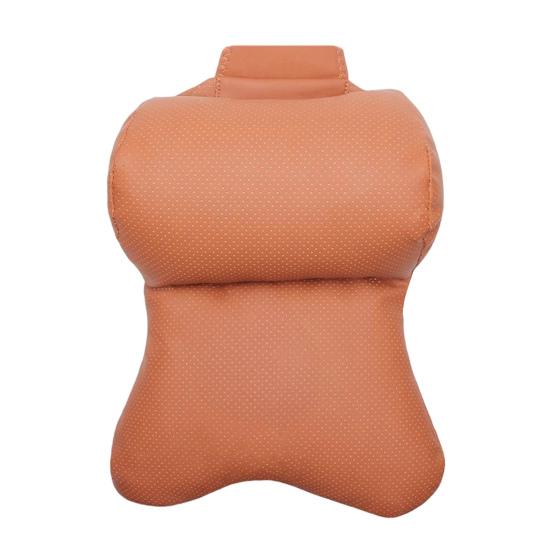 Car Neck Pillow Ergonomic Breathable Car Headrest Neck Cushion with Elastic Strap Adjustable Cervical Support Pillow for Neck Pain Relief