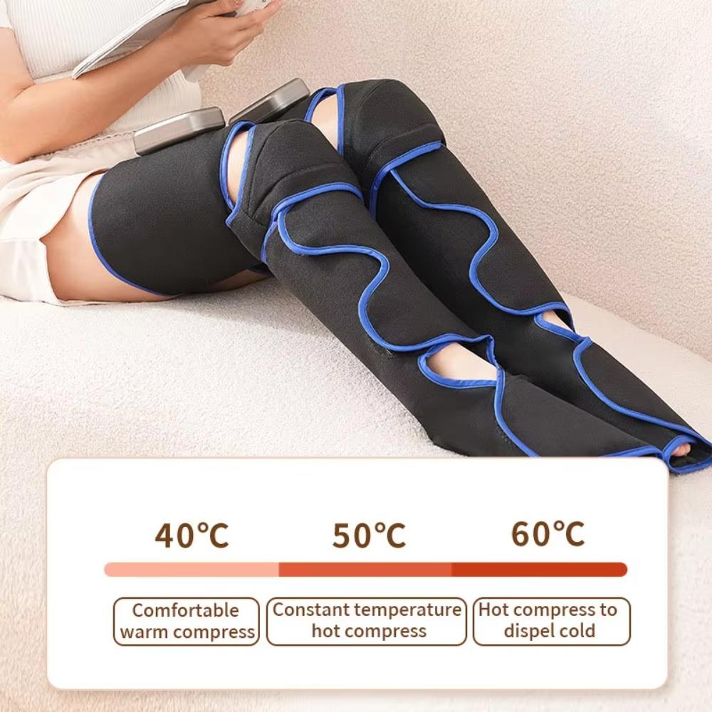 3-Mode Air Compression Leg Boots with Heat Air Wave Airbag Massager  The Elderly