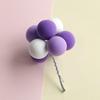 Multicolor Macaron Balloons Cake Toppers - Polymer Clay Foam for Kids' Birthday Decorations