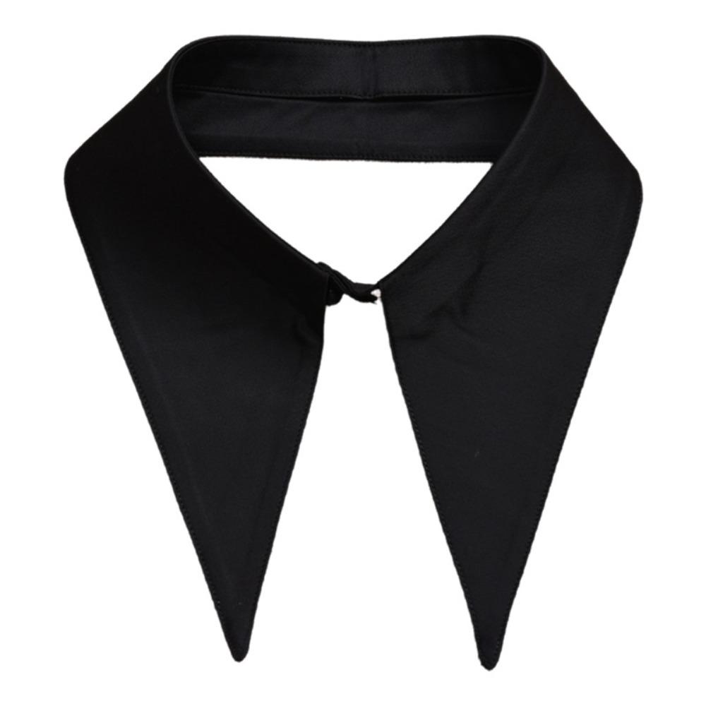 

Round Collar Fake Collar Solid Color Neckline Fashion False Collar Women Girls чорний