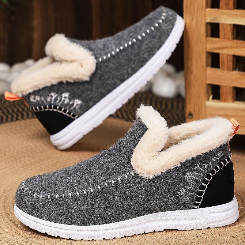 Cotton Boots Fleece and Thickened Cotton Shoes Women's Boots Warm Snow Boots Fashionable with One Step