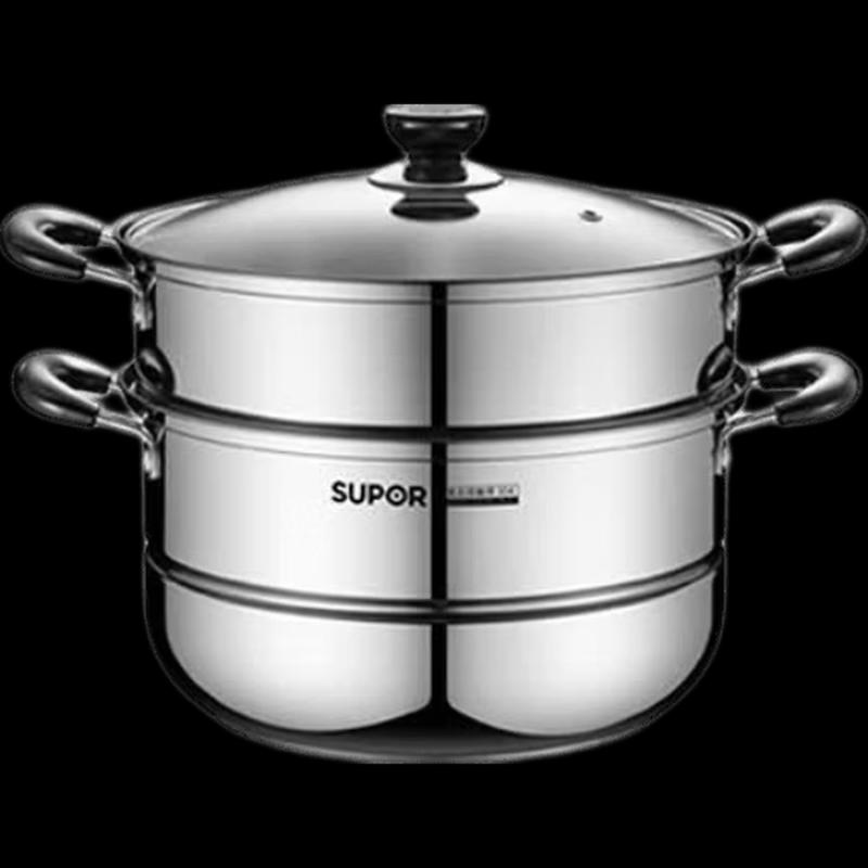 SUPOR 304 Stainless Steel Double-Layer Steamer