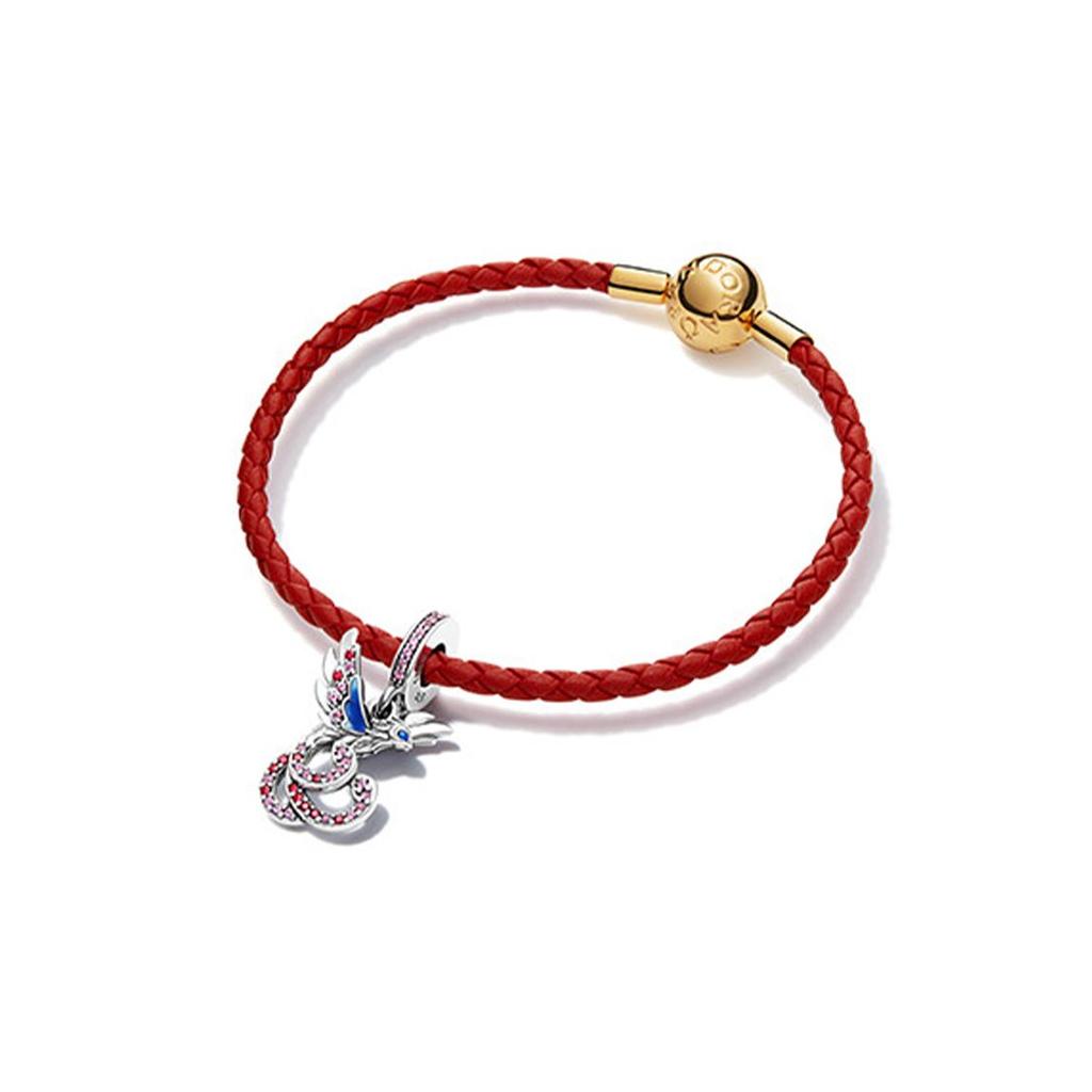 Pandora Lucky Rabbit Woven Leather Bracelet Women bracelet ZT2583