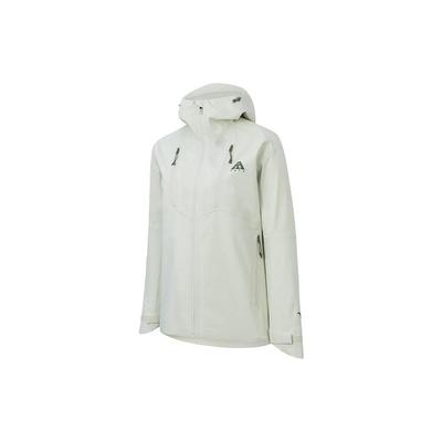 Training Series Solid Color Water Shell Zipper Hooded Long Sleeve Jacket Women Jacket Light-Green 962337605-1