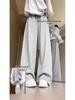 Girls' Wide-Leg Cuffed Pants - Spring/Autumn Casual Long Trousers for Kids
